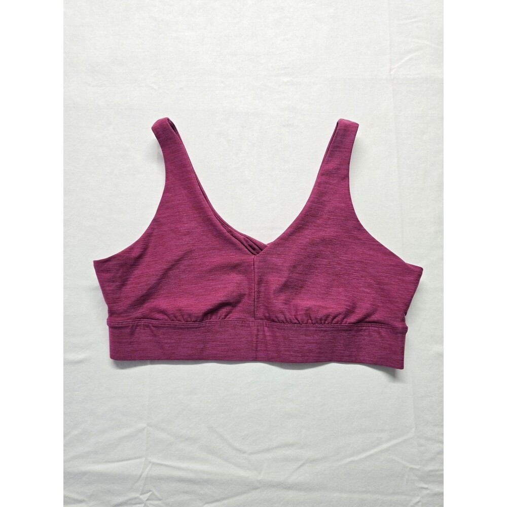 NWOT All in Motion Women's Light Support Twist Sports Bra Burgundy Size L